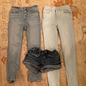 Girls Jean Set With Jean Shorts